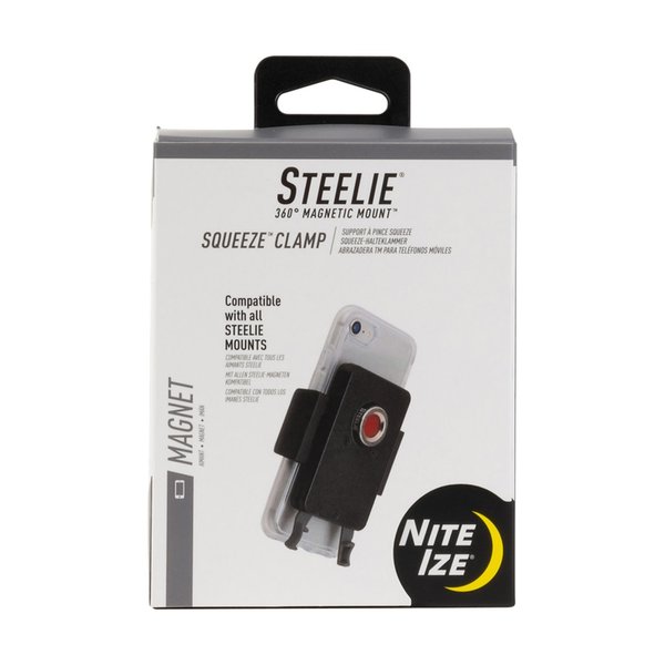 Nite Ize Squeeze Black/Gray Phone Mount Clamp For MagSafe Phones	 Cases and Wireless Chargers STS-01-R7